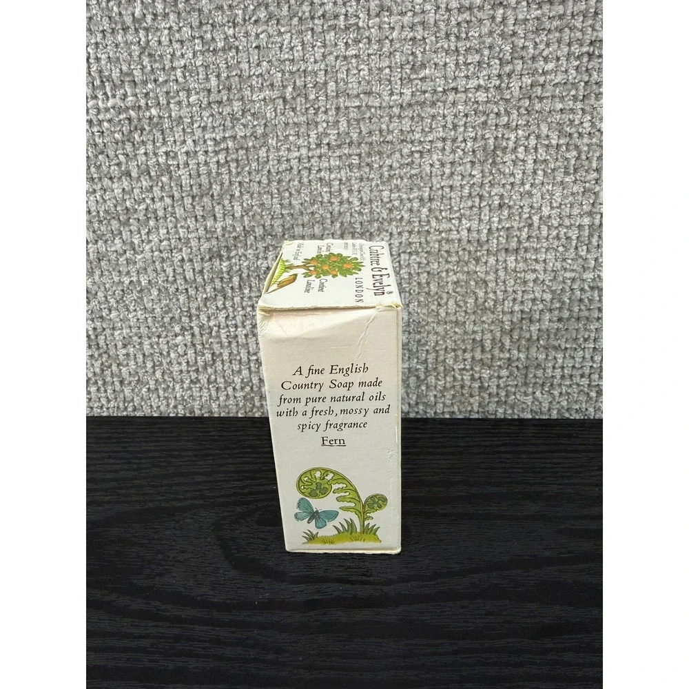 Crabtree & Evelyn Royal Fern Tudor Country Soap 1978 3.5oz New Vintage England